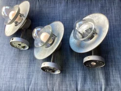 Clearance Pamono Scandinavian Garden Outside Lamps from Massive, Set of 3