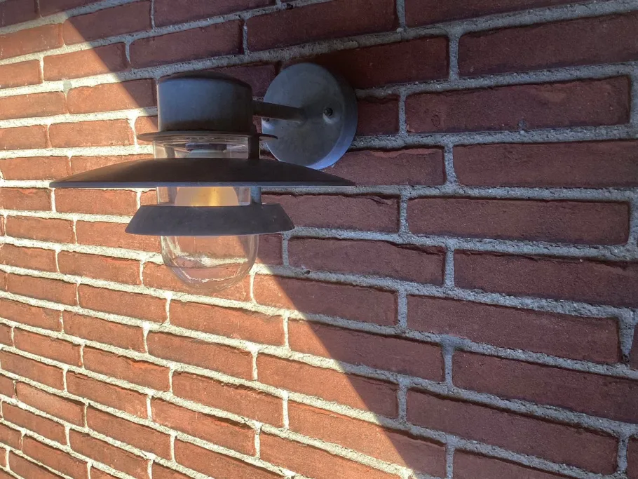 Clearance Pamono Scandinavian Garden Outside Lamps from Massive, Set of 3