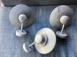 Clearance Pamono Scandinavian Garden Outside Lamps from Massive, Set of 3