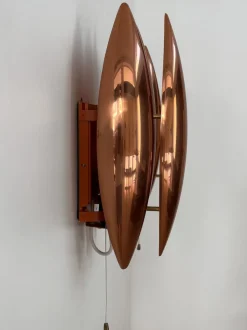 Discount Pamono Scandinavian Kastor Copper Lamps by Jo Hammerbrg for Fog & Morup, Denmark, 1960s, Set of 2