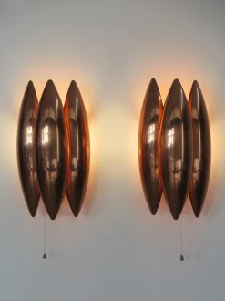 Discount Pamono Scandinavian Kastor Copper Lamps by Jo Hammerbrg for Fog & Morup, Denmark, 1960s, Set of 2