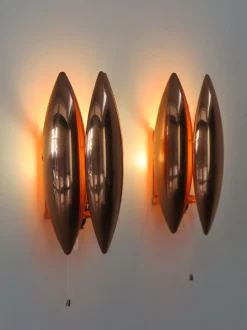 Discount Pamono Scandinavian Kastor Copper Lamps by Jo Hammerbrg for Fog & Morup, Denmark, 1960s, Set of 2