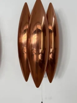 Discount Pamono Scandinavian Kastor Copper Lamps by Jo Hammerbrg for Fog & Morup, Denmark, 1960s, Set of 2