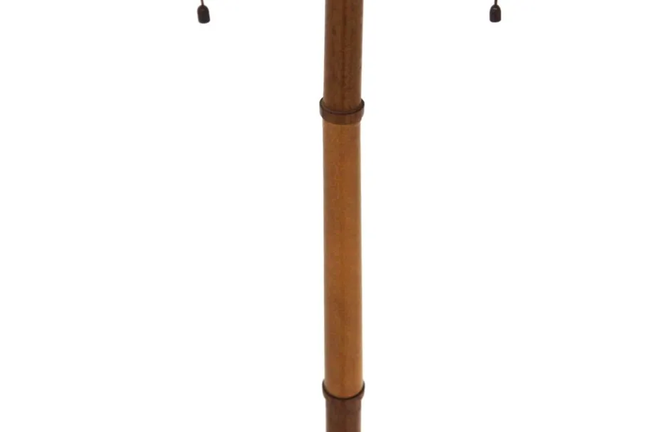 Sale Pamono Scandinavian Lamp in Teak and Leather, Sweden, 1960