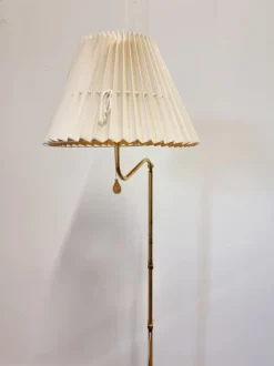 Clearance Pamono Scandinavian Mid-Century Modern Model G-132 Adjustable Floor Lamp in Brass from Bergboms