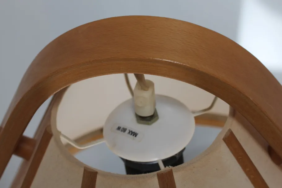 Clearance Pamono Scandinavian Modern Aneta Wall Lamp in Beech by Jan Wickelgren, Sweden, 1970s