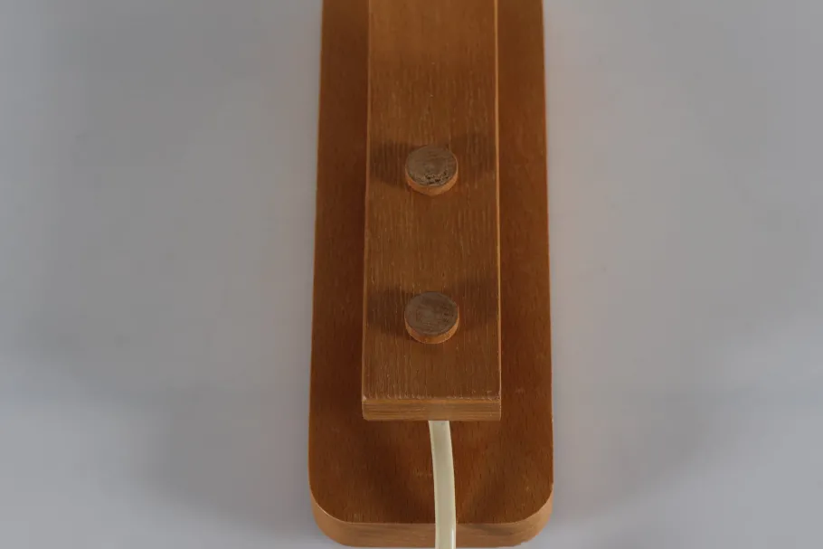Clearance Pamono Scandinavian Modern Aneta Wall Lamp in Beech by Jan Wickelgren, Sweden, 1970s