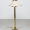 Hot Pamono Scandinavian Modern Anna Floor Lamp with Brass Stem with Canvas Shade by Anna Ehrner for Atelje Lyktan, Sweden, 1970s