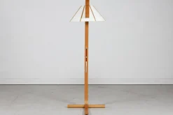 Sale Pamono Scandinavian Modern Beech Aneta Floor Lamp by Jan Wickelgren, Sweden, 1970s