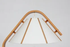 Sale Pamono Scandinavian Modern Beech Aneta Floor Lamp by Jan Wickelgren, Sweden, 1970s