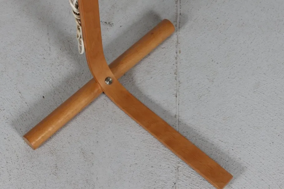 Sale Pamono Scandinavian Modern Beech Aneta Floor Lamp by Jan Wickelgren, Sweden, 1970s