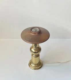 Discount Pamono Scandinavian Modern Copper and Glass Table Lamp by Abo Randers, 1970s