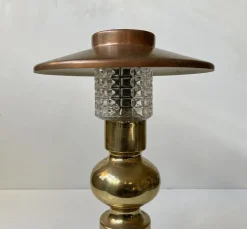 Discount Pamono Scandinavian Modern Copper and Glass Table Lamp by Abo Randers, 1970s