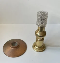 Discount Pamono Scandinavian Modern Copper and Glass Table Lamp by Abo Randers, 1970s