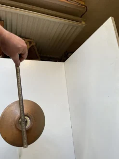 Discount Pamono Scandinavian Modern Copper and Glass Table Lamp by Abo Randers, 1970s