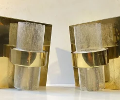 Best Pamono Scandinavian Modern Maritime Brass Sconces by Jonas Hidle for Høvik Verk, 1970s, Set of 2