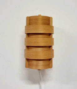 Hot Pamono Scandinavian Modern Pine Wall Light by Hans Agne Jakobsson for Markaryd, Sweden, 1960s