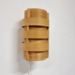Hot Pamono Scandinavian Modern Pine Wall Light by Hans Agne Jakobsson for Markaryd, Sweden, 1960s