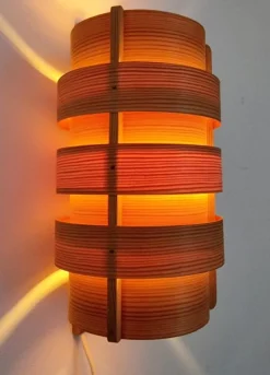 Hot Pamono Scandinavian Modern Pine Wall Light by Hans Agne Jakobsson for Markaryd, Sweden, 1960s