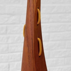 Online Pamono Scandinavian Pendant Lamp in Teak and Metal, 1950s