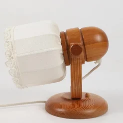 Sale Pamono Scandinavian Pine and Fabric Wall Lamps from Markslöjd, 1970s, Set of 2