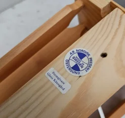 Sale Pamono Scandinavian Pine Wall Lamp by Gösta Känngård for Nordisk Present, 1960s