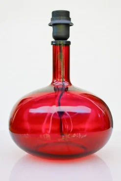 Discount Pamono Scandinavian Pop Art Red Glass Table Lamp by Anne Nilsson for Ikea