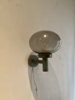 Pamono Scandinavian Red Copper Garden Wall Lamp, 1970s