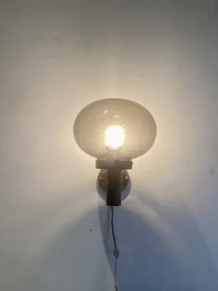 Pamono Scandinavian Red Copper Garden Wall Lamp, 1970s