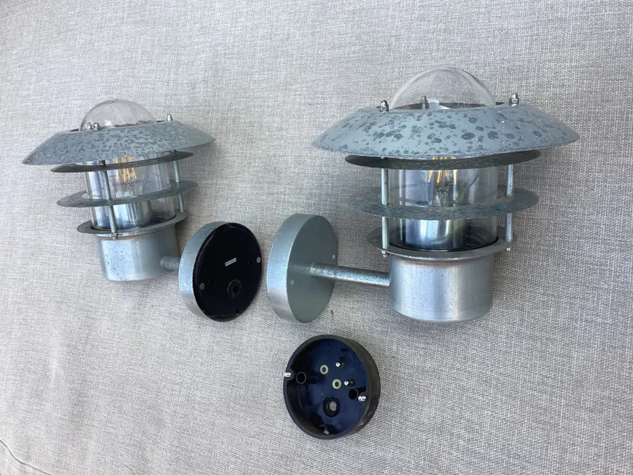 Online Pamono Scandinavian Wall Lights, 1980s, Set of 2