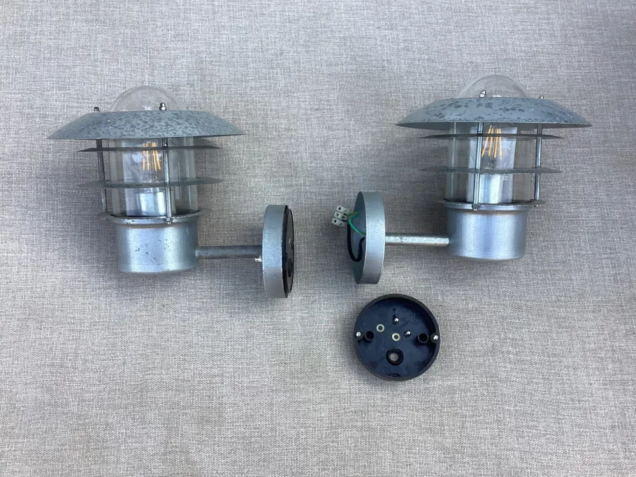 Online Pamono Scandinavian Wall Lights, 1980s, Set of 2