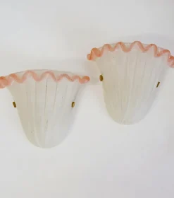 Discount Pamono Scavo Glass Wall Light attributed to Archimede Seguso, 1970s