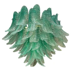 Discount Pamono Scenographic Green Felci Murano Glass Chandelier by Simoeng