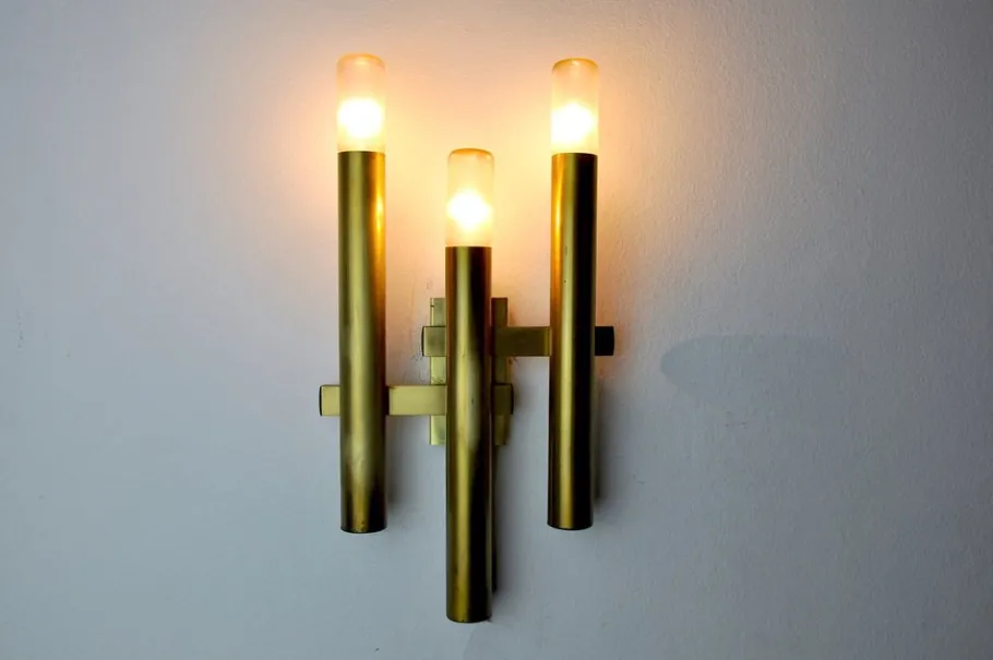 Clearance Pamono Sconce by Gaetano Sciolari for Boulanger, 1990s