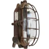 Discount Pamono Sconce in Rust Cast Iron and Clear Glass
