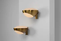 Hot Pamono Sconces attributed to Max Ingrand for Fontana Arte, Italy, 1963, Set of 2
