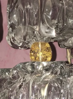 Hot Pamono Sconces by Ercole Barovier for Barovier & Toso, 1950s, Set of 2