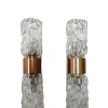 Discount Pamono Sconces in Faceted Glass, 1950s, Set of 2