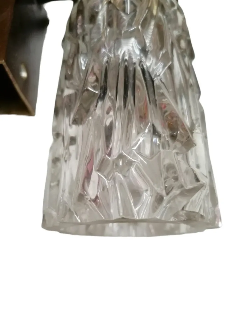 Discount Pamono Sconces in Faceted Glass, 1950s, Set of 2