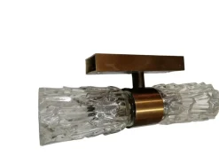 Discount Pamono Sconces in Faceted Glass, 1950s, Set of 2