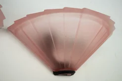 Clearance Pamono Sconces in Pink Murano Glass from De Majo, Italy, 1980s, Set of 7