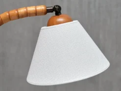 Sale Pamono Sculptural Adjustable Table Lamps in Beech from Markslöjd, Sweden, 1960s, Set of 2