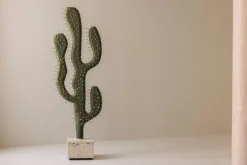 Clearance Pamono Sculptural Cactus Floor Lamp in Travertine and Fiberglass, 1970s