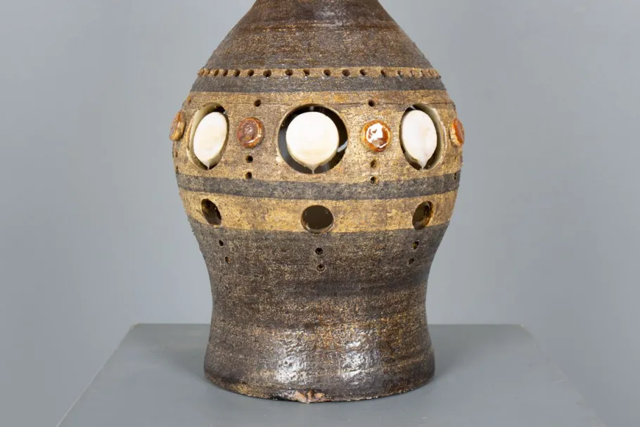 Best Pamono Sculptural Ceramic Lamp by Georges Pelletier, France, 1970s