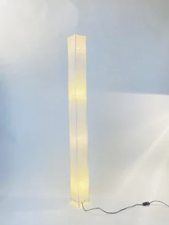 Sale Pamono Sculptural Floor Lamp in Wicker & Rattan