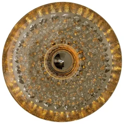 Clearance Pamono Sculptural Glass and Chrome Wall Light from Peill & Putzler, 1970s