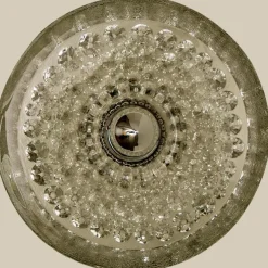 Clearance Pamono Sculptural Glass and Chrome Wall Light from Peill & Putzler, 1970s