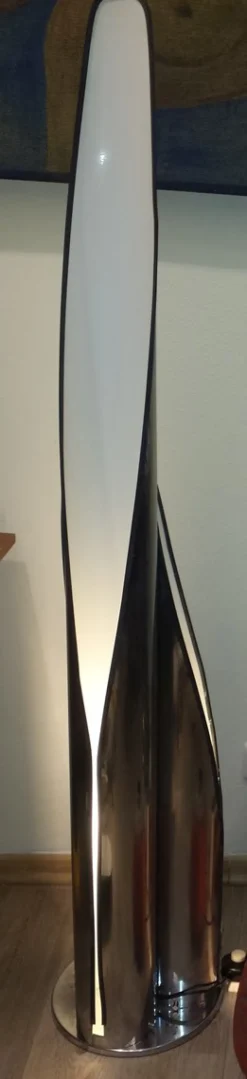 Best Pamono Sculptural Metal Floor Lamp with 3 Light Columns from Stilnovo