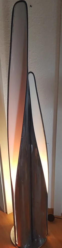 Best Pamono Sculptural Metal Floor Lamp with 3 Light Columns from Stilnovo