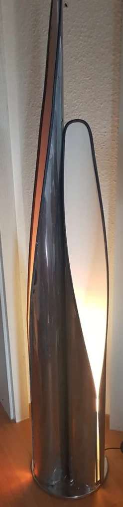 Best Pamono Sculptural Metal Floor Lamp with 3 Light Columns from Stilnovo